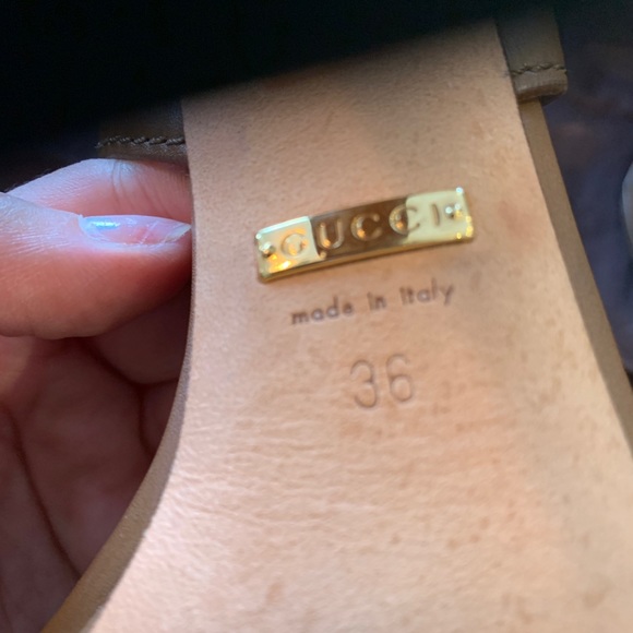 Gucci leather sandals size 36 - Picture 4 of 4